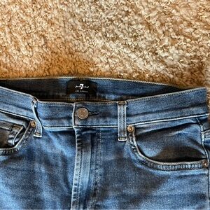 7 For All Mankind Women’s cropped flare Blue Slim Jeans